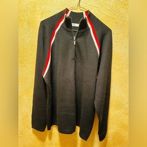 NEVE black quarter zip sweater